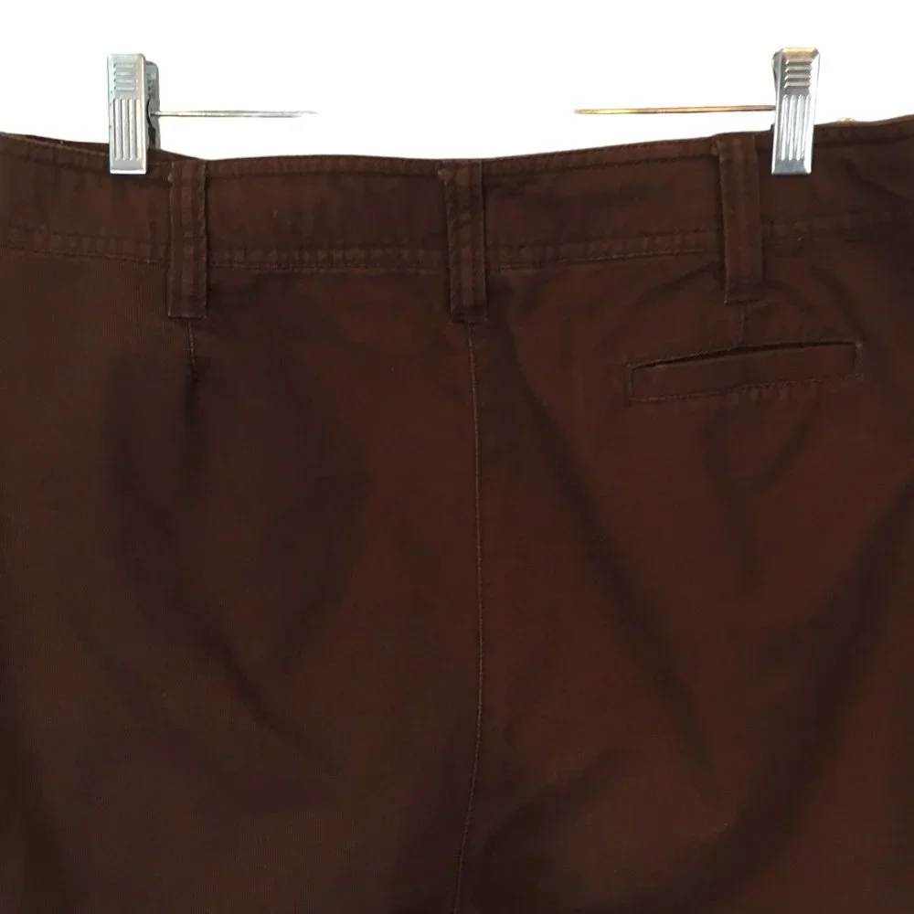 Duck‎ Head Vintage Womens Brown Denim Walking Shorts, High Rise, size 10 - Picture 6 of 8